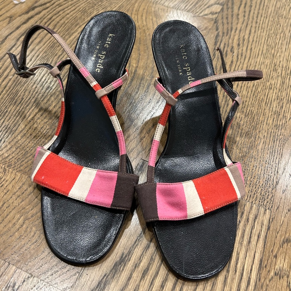 Kate Spade Open Toe Sandal Heel Size 7.5